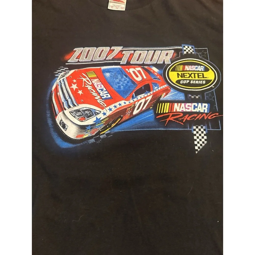 NASCAR Nextel‎ Cup Series Racing 2007 Tour Dates Tee T Shirt Double Sided XL